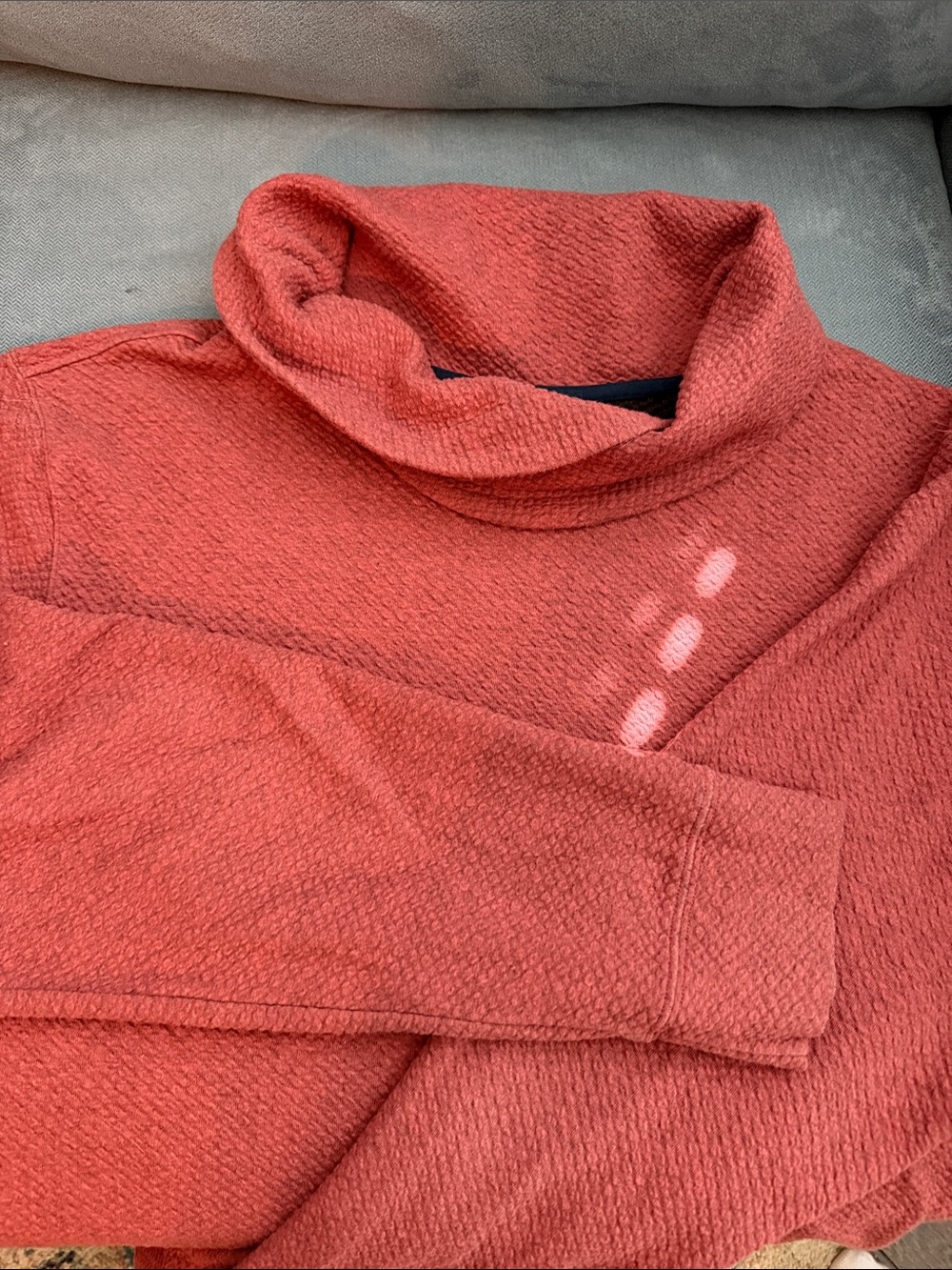 Southern Tide Women's Brick Red Cowl Neck Sweater
